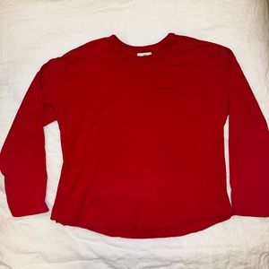 TNA red longsleeve t shirt